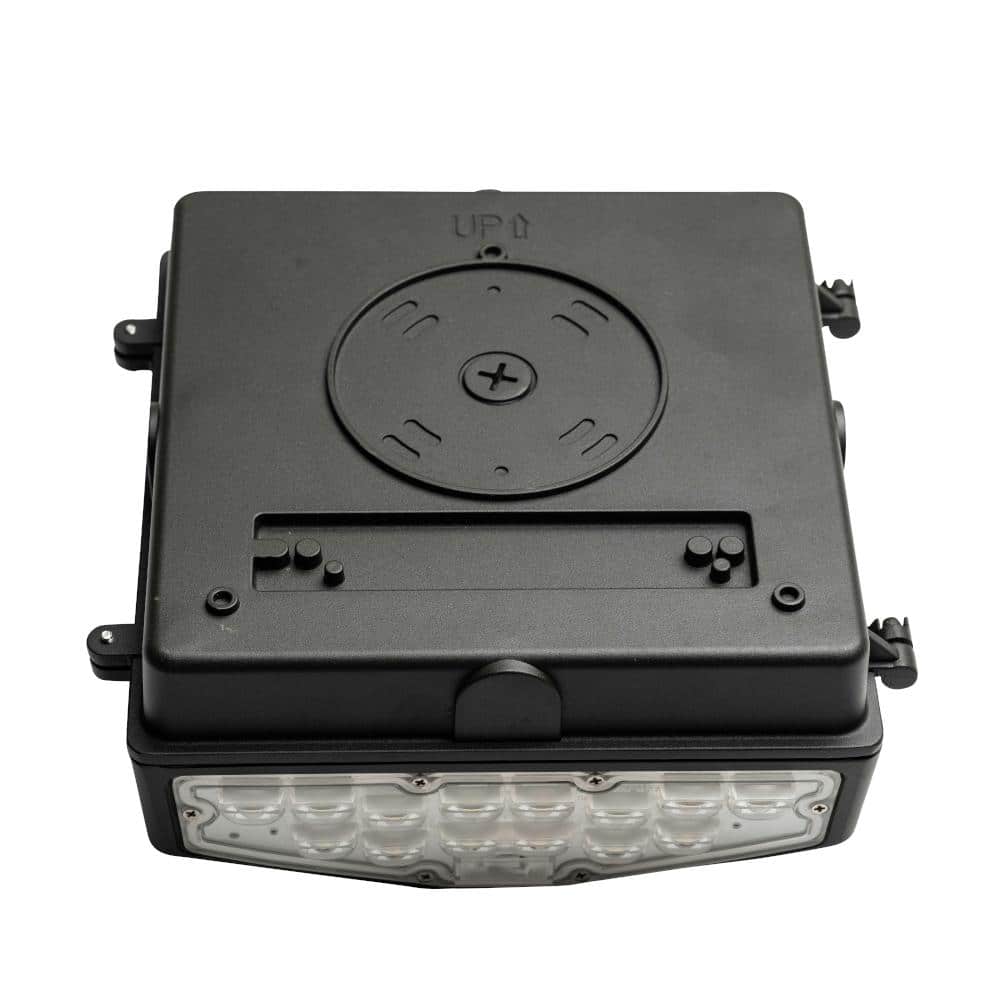 250-Watt Equivalent Integrated LED Bronze Wall Pack Light, Adjustable Lumens and CCT - Hercitys