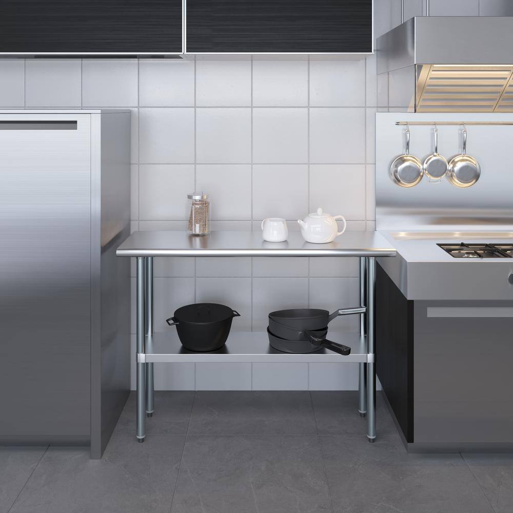 16 in. x 48 in. Stainless Steel Table - Hercitys