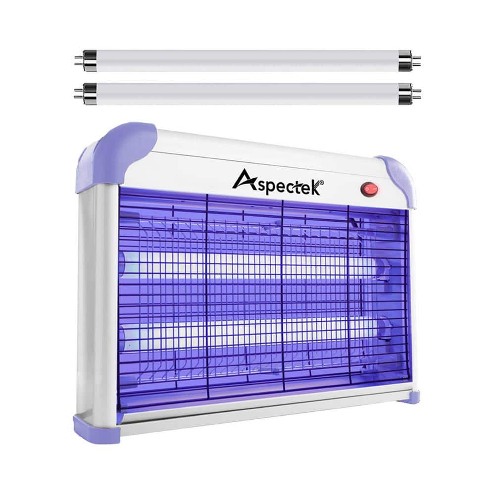 20-Watt Bug Zapper and Electric Indoor Insect Killer Including 2 Free Replacement Bulbs (Purple) - Hercitys