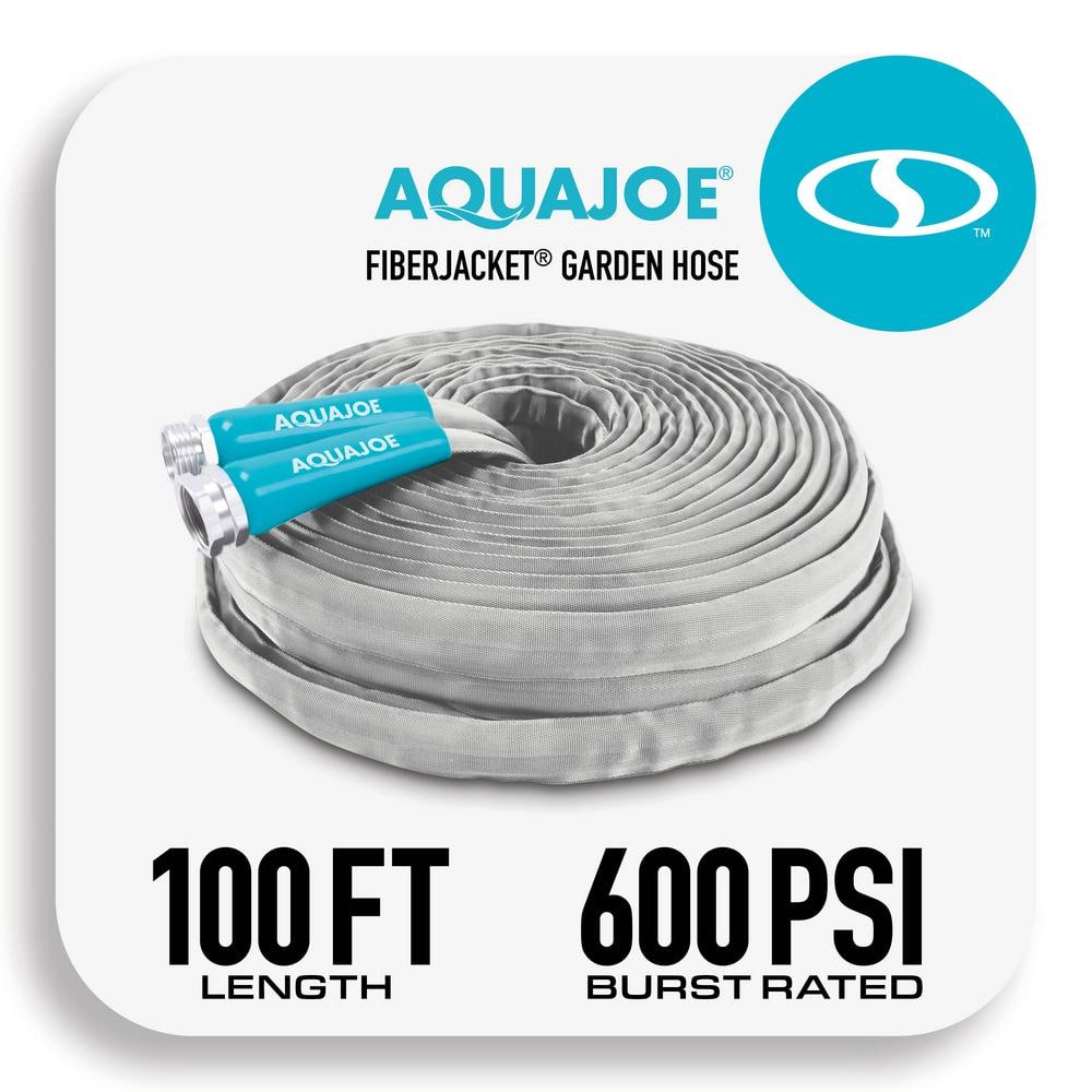 1/2 in. Dia. x 100 ft. Xtreme Fiber jacket Garden Hose, Metal Fittings - Hercitys