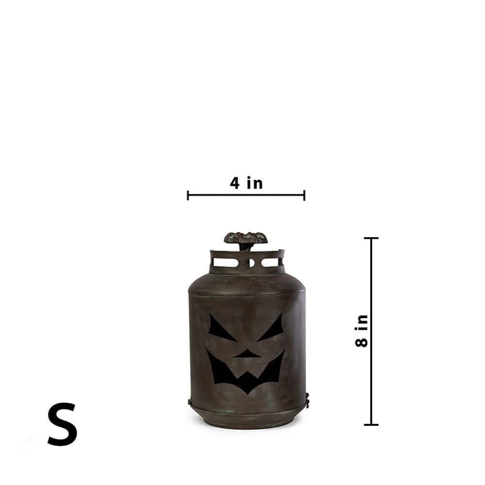 14 in. Halloween Patina Pumpkin Lanterns – Replica Propane Lanterns (Set of 3) - Hercitys