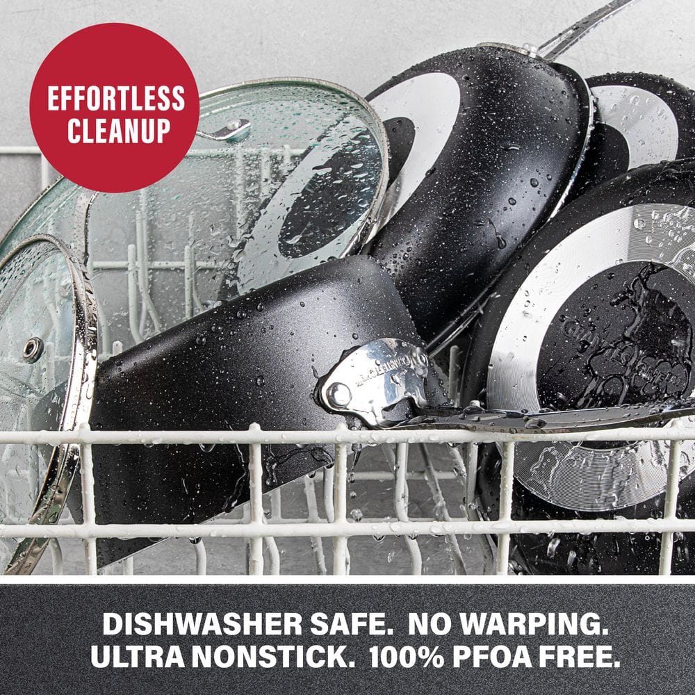 14 in. Aluminum Ultra-Durable Diamond Infused Family Skillet with Helper Handle - Hercitys