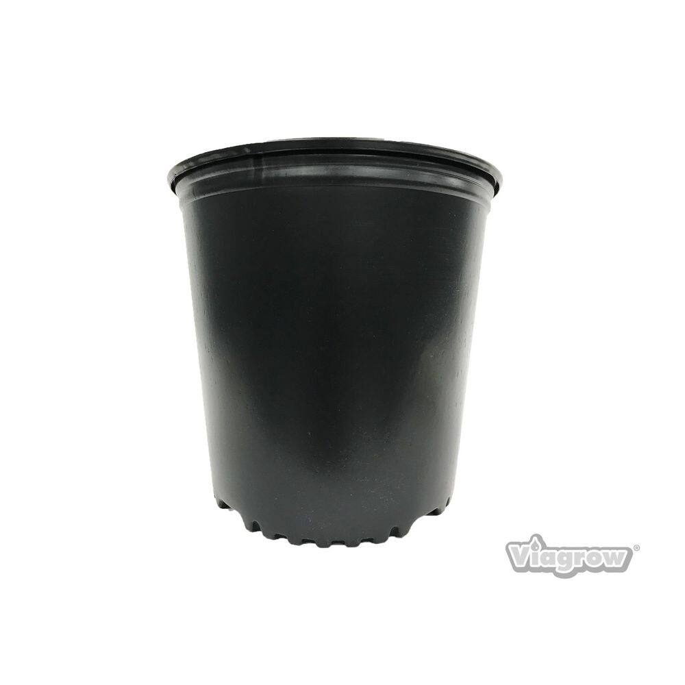 2 Gal. Black Plastic Nursery Pots (24-Pack) - Hercitys