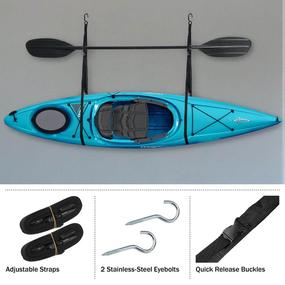 55 lbs. Capacity Single Kayak Storage Straps - Hercitys