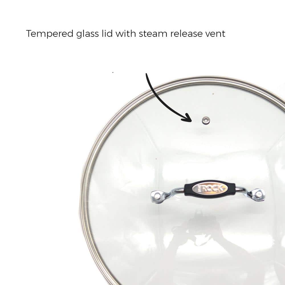 12 in. Aluminum Nonstick Deep Frying Pan in Black with Lid - Hercitys