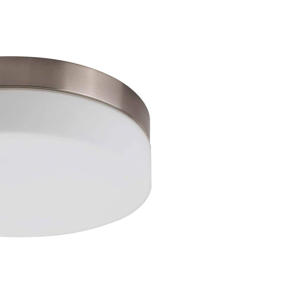 1-Light Brushed Nickel Flush Mount Ceiling Light - Hercitys