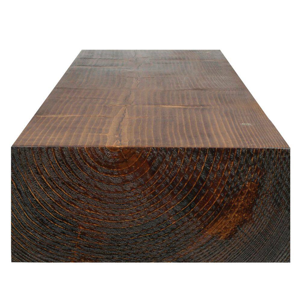 36 in. Dark Chocolate Timber Floating Shelf – Versatile Wood Mantel and Wall Shelf - Hercitys