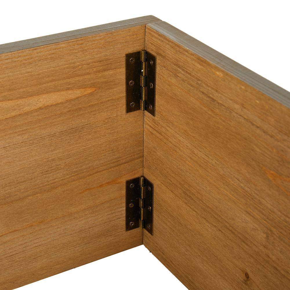 26 in. D Warm Gray Wooden Tree Collar (KD) - Hercitys