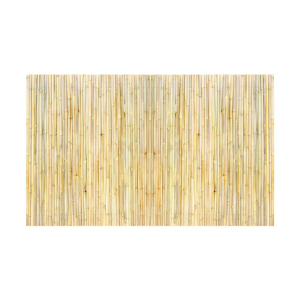 4 ft. x 8 ft. Eco-Friendly Rolled Bamboo Privacy Fence, 0.75 in D, Decorative Bamboo Screen for Garden, Backyard, Patio - Hercitys
