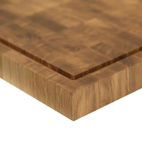 16 in. L x 12 in. W x 1.25 in. Thick End Grain Acacia Reversible Cutting Board - Hercitys