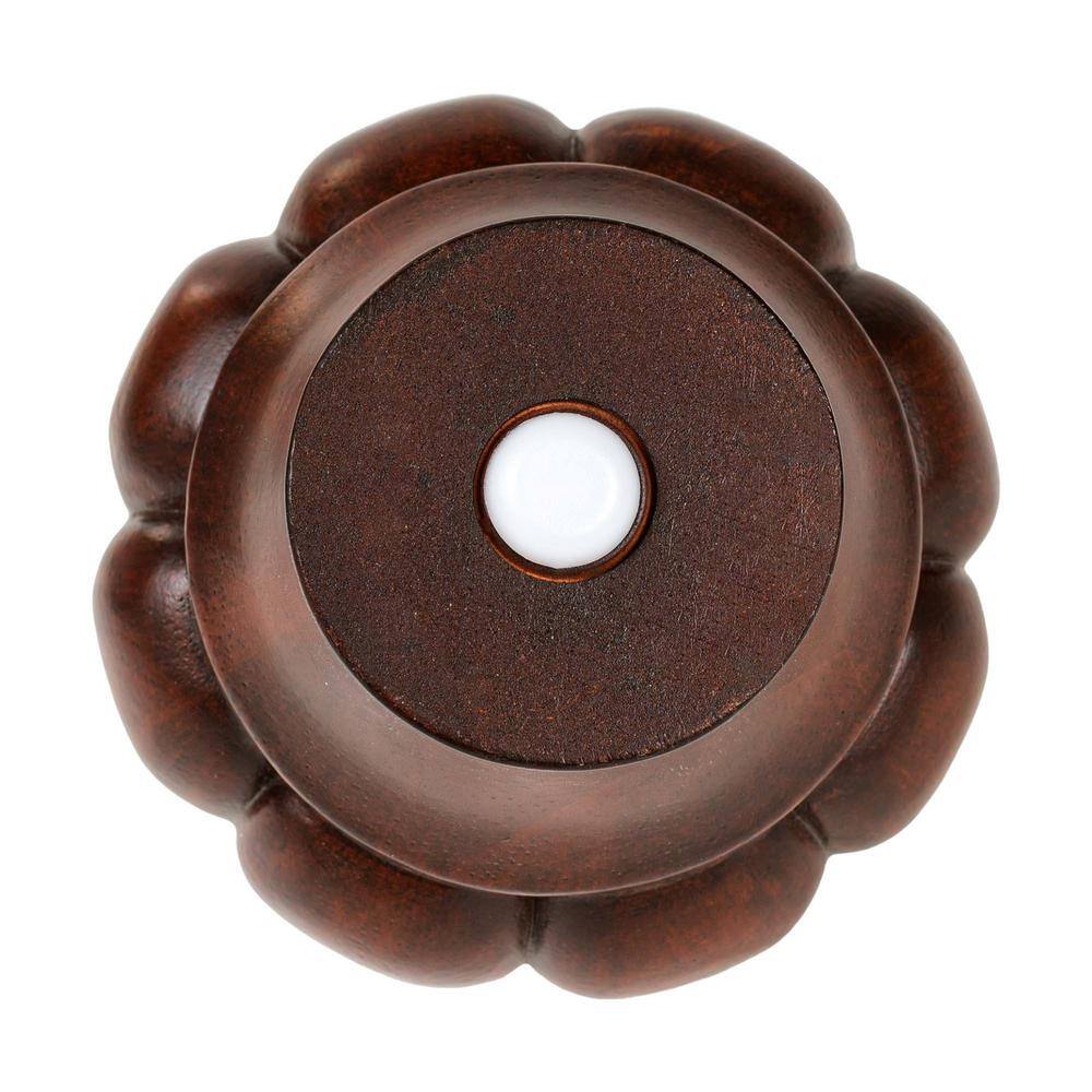 5 in. x 4-1/2 in. Stained Cherry Solid Hardwood Round Sofa Leg - Hercitys