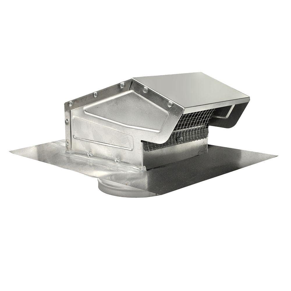 4 in. Goose Neck Vent – Roof Cap in Aluminum - Hercitys