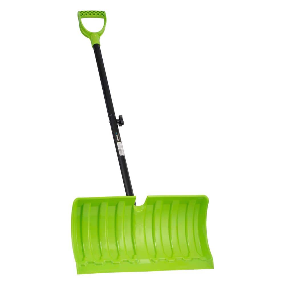 21 in. Blade, 35 in. Handle, Snow Pusher Shovel - Hercitys