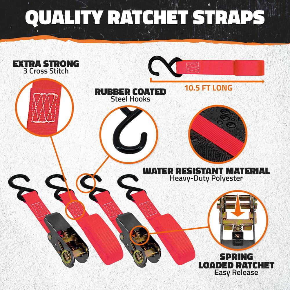 45 Cu Ft. Red Waterproof Roof Top Cargo Bag (75 in. x 48 in. x 22 in.) with PVC Mat, Straps, Hooks, Lock and Carry Case - Hercitys