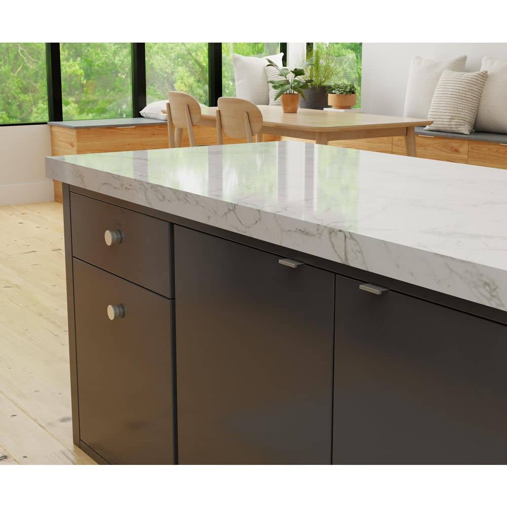 5-Pack Ethan 1-1/2 in. (38 mm) Center-to-Center Satin Nickel Edge Drawer Pull - Hercitys