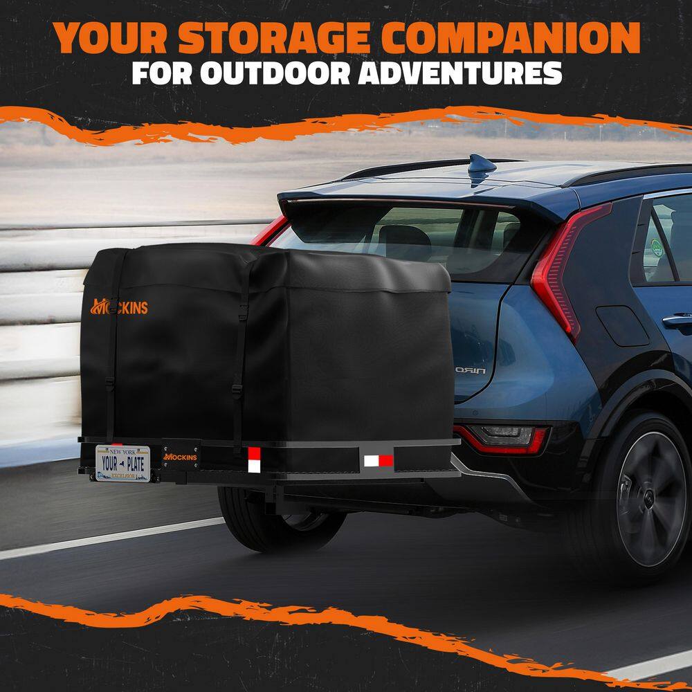 30 cu. ft. Square Waterproof Cargo Carrier Bag (40 in. x. 40 in. x 32 in. ) with Bag Lock, Buckle Straps and Carry Bag - Hercitys