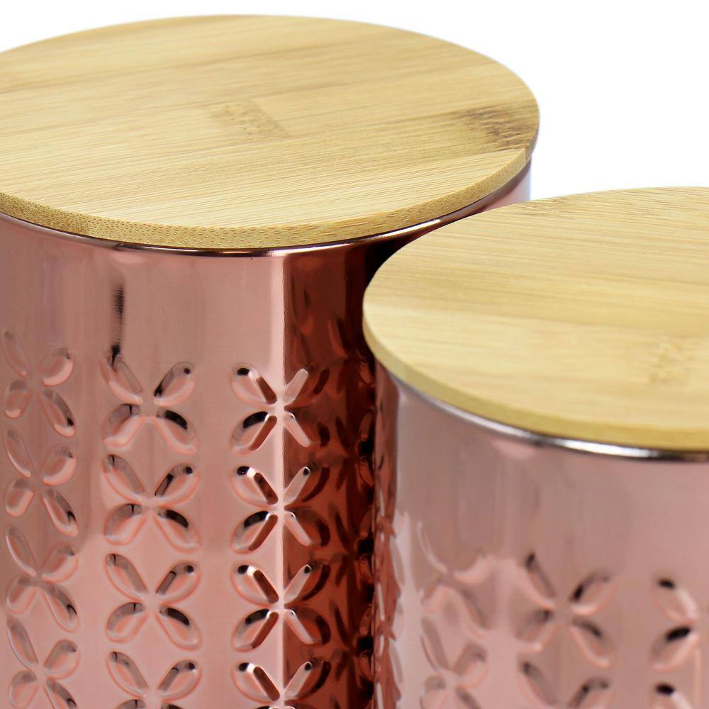 3-Piece Aluminum Canister Set in Copper - Hercitys