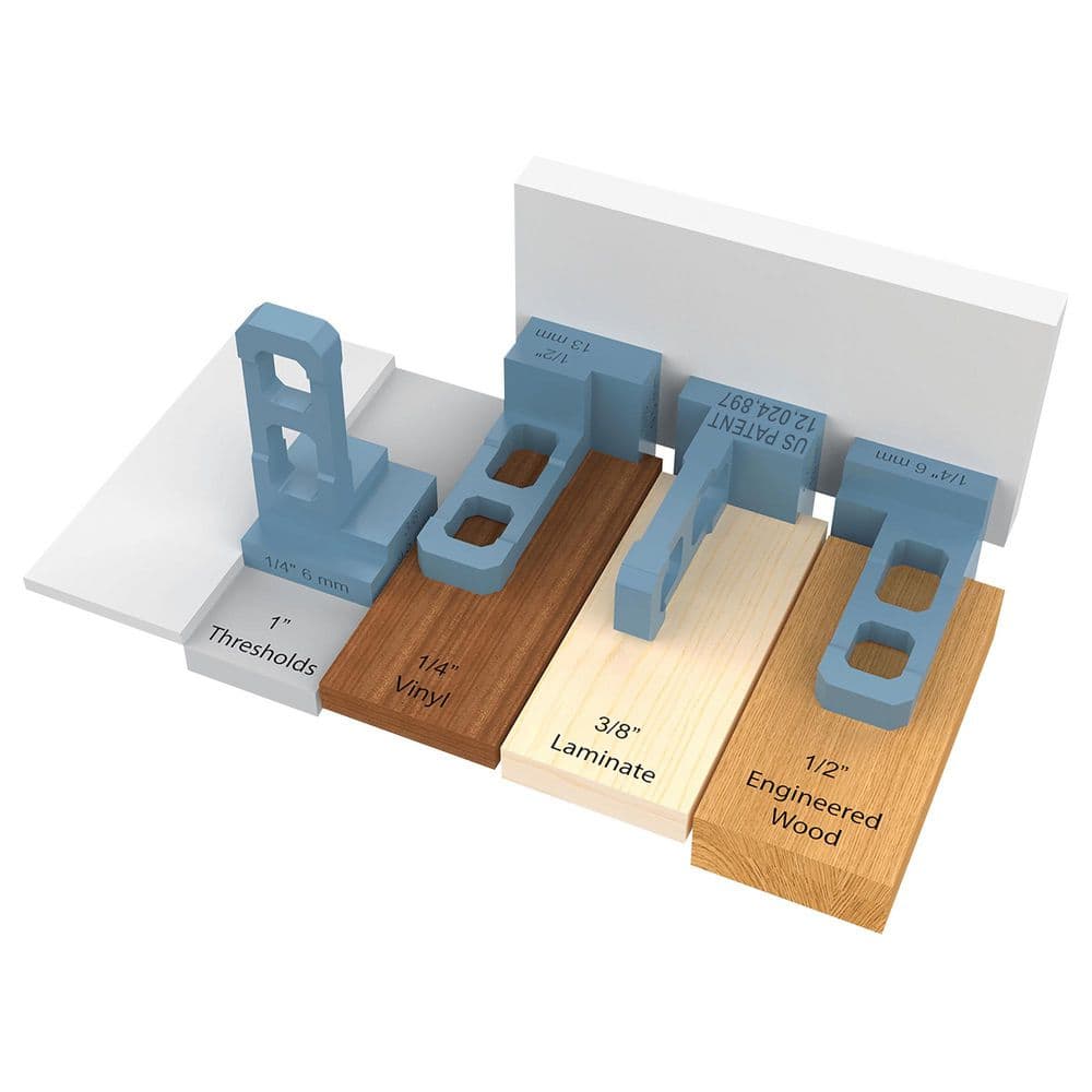 4-in-1 Flooring Expansion Spacer for Vinyl, Laminate and Hardwood (30-Pack) - Hercitys