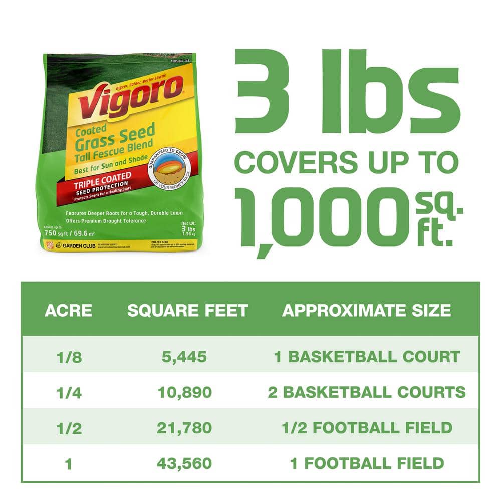 3 lbs. Tall Fescue Grass Seed Blend - Hercitys