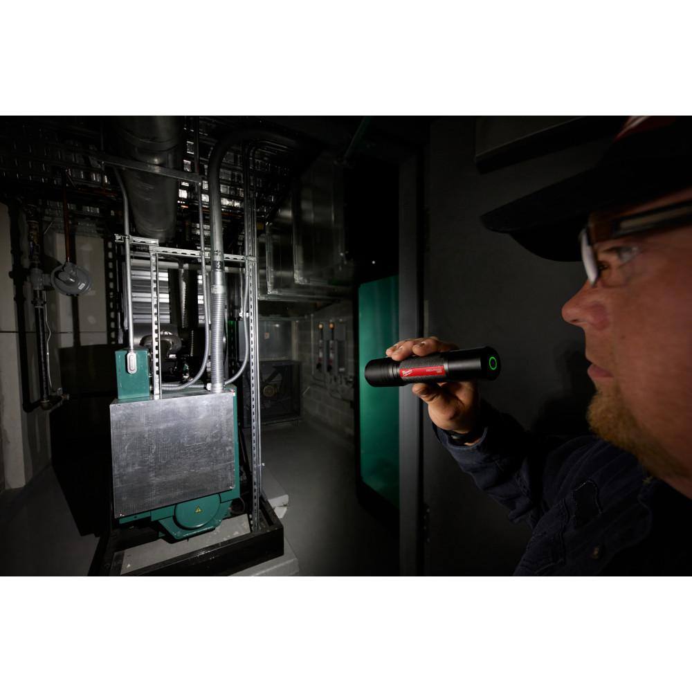 2,000 Lumens REDLITHIUM USB Slide Focus Flashlight and 500 Lumens LED Pivoting REDLITHIUM USB Flashlight - Hercitys