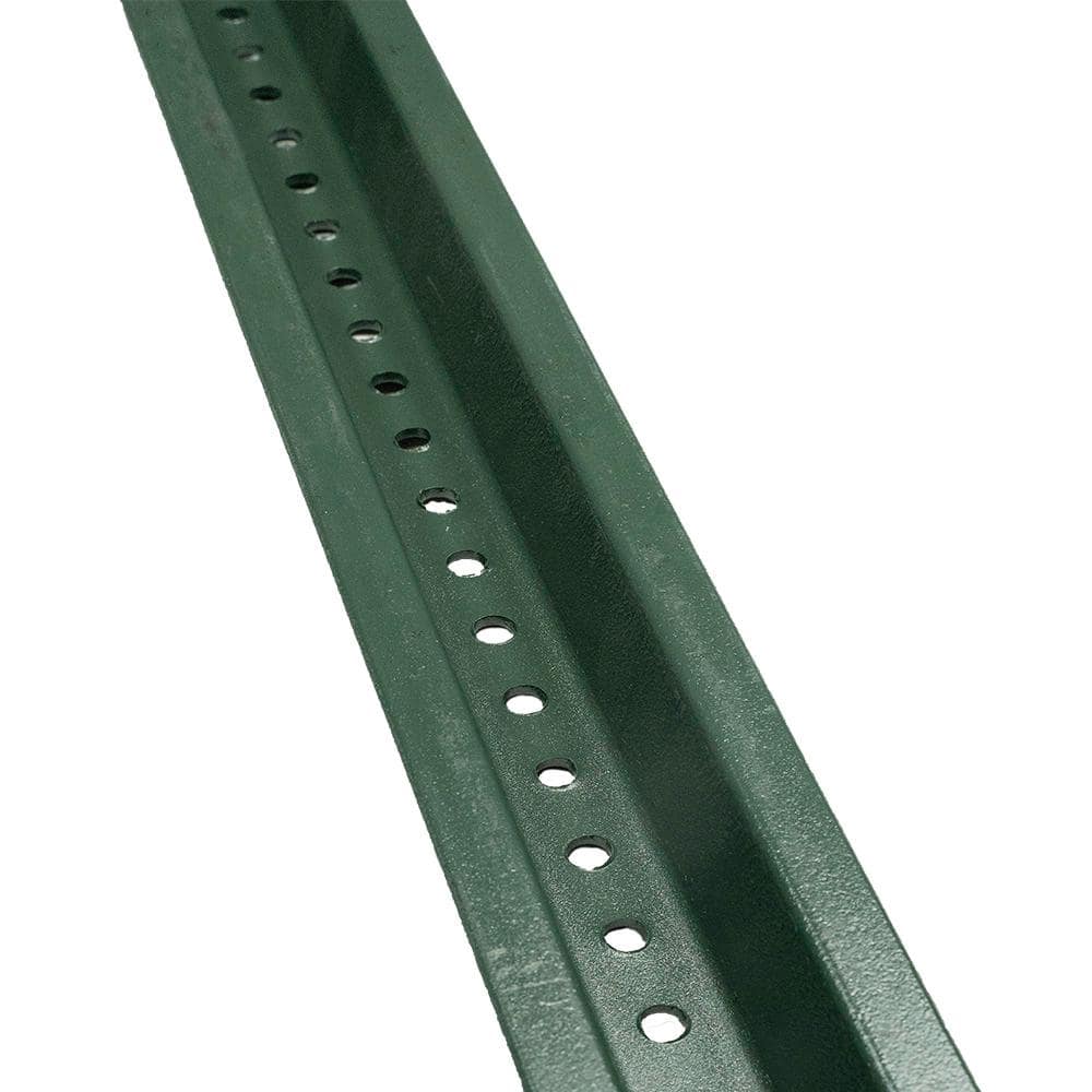 3-1/16 in. x 8 ft.-12 Gauge Green U-Channel Steel Sign Post - Hercitys