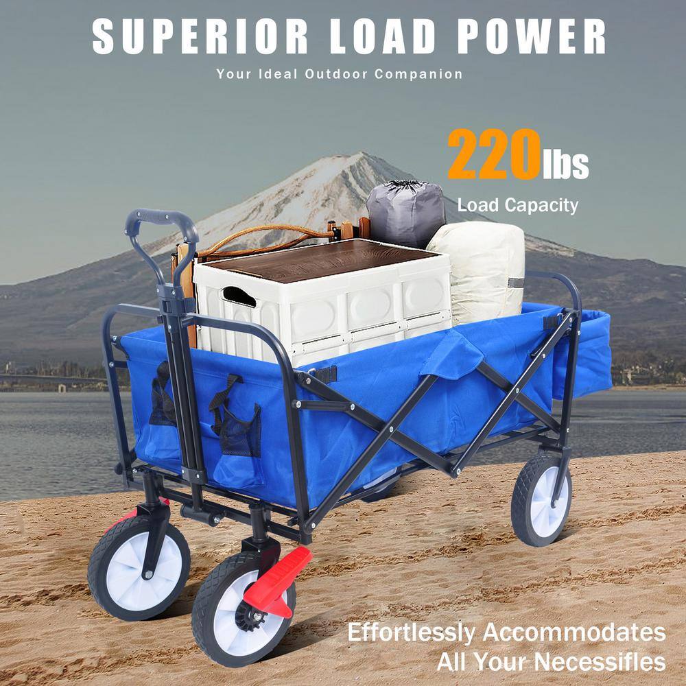 3 cu. ft. Fabric Garden Cart in Blue - Hercitys