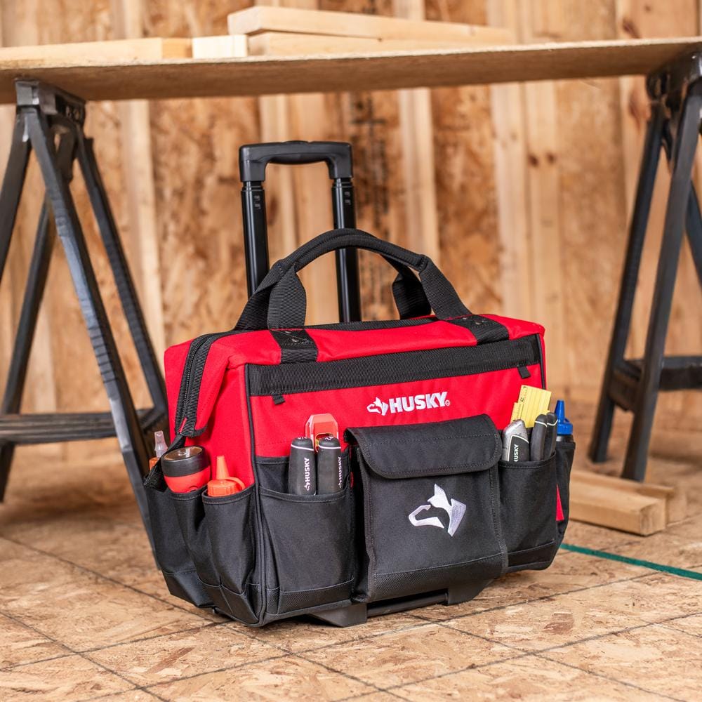 18 in. Rolling Tool Bag with 18 in. and 12 in. Tool Bags - Hercitys