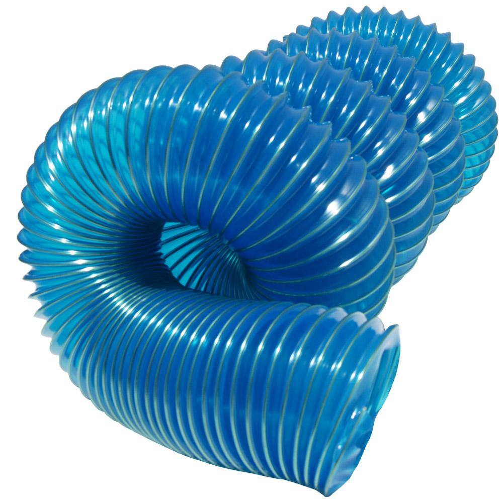 2.5 in. D x 25 ft. PVC Flexduct Coil Flexible Ducting in Blue - Hercitys