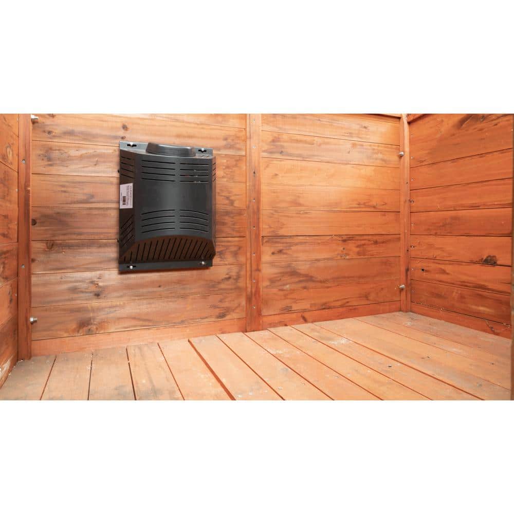 300-Watt Electric Dog House Heater 1023 BTU with 3 Fan Settings for Outdoor Pet Enclosures - Hercitys