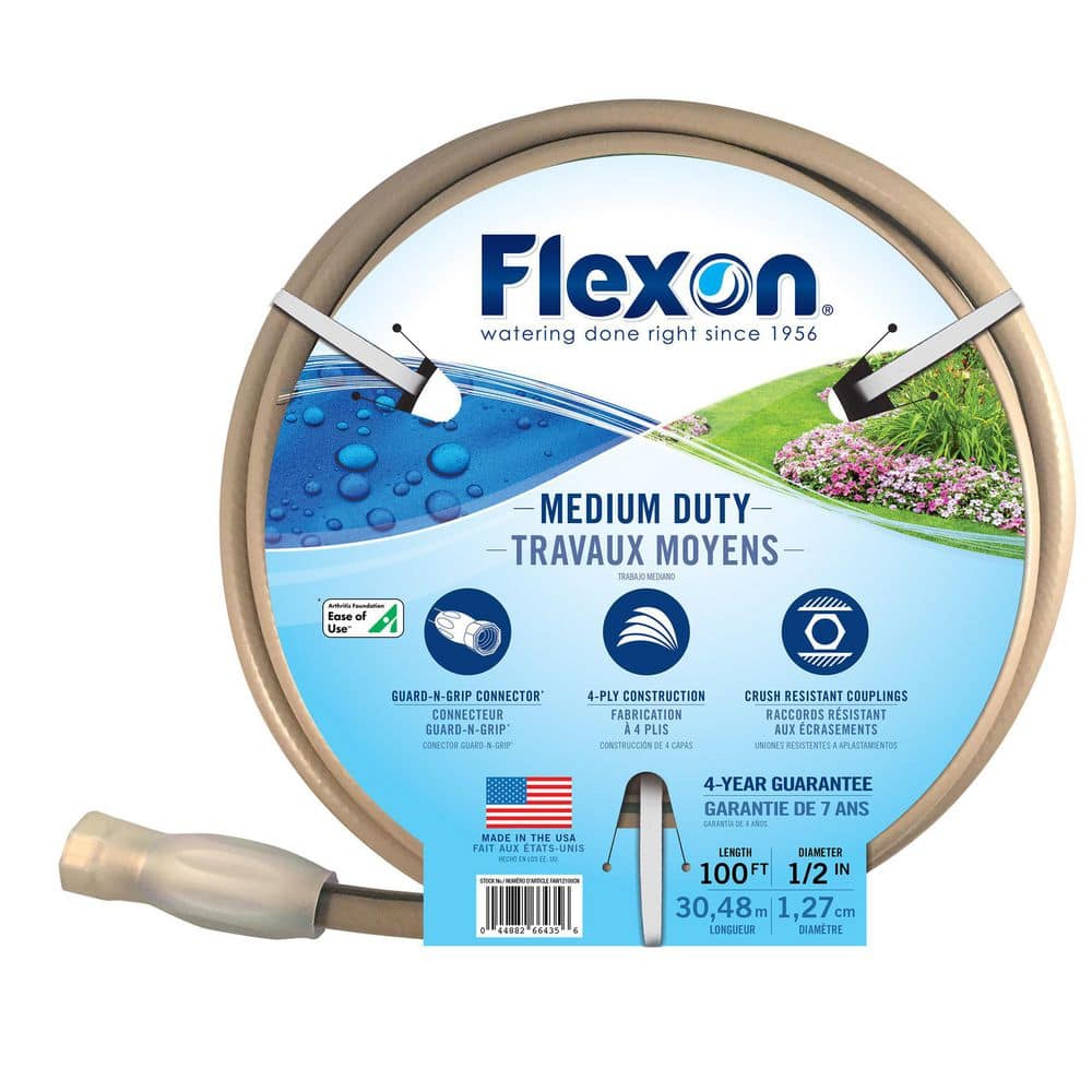 1/2 in. Dia x 100 ft. Medium Duty Garden Hose - Hercitys