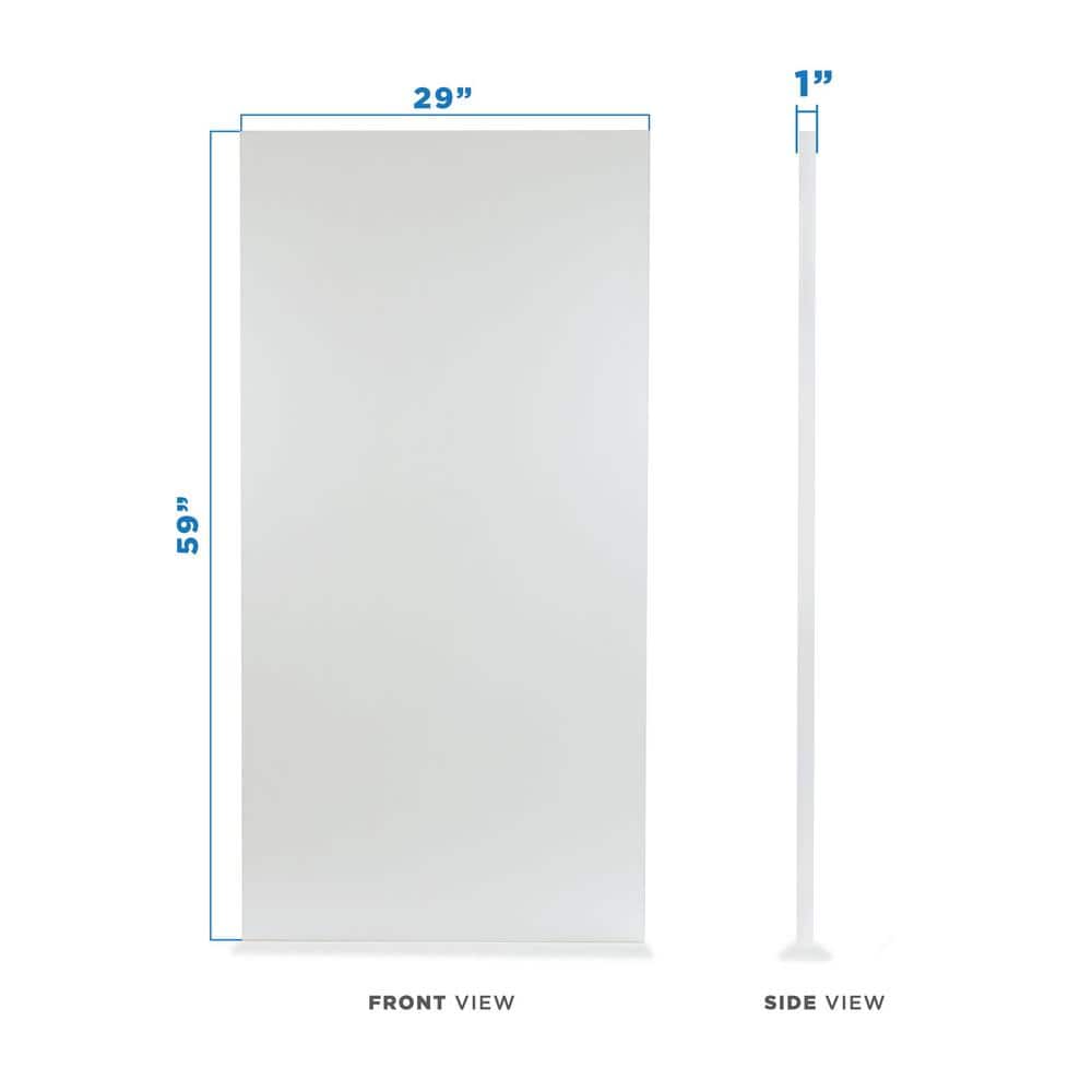 55 in. x 29 in. White Rectangle Table Top - Hercitys