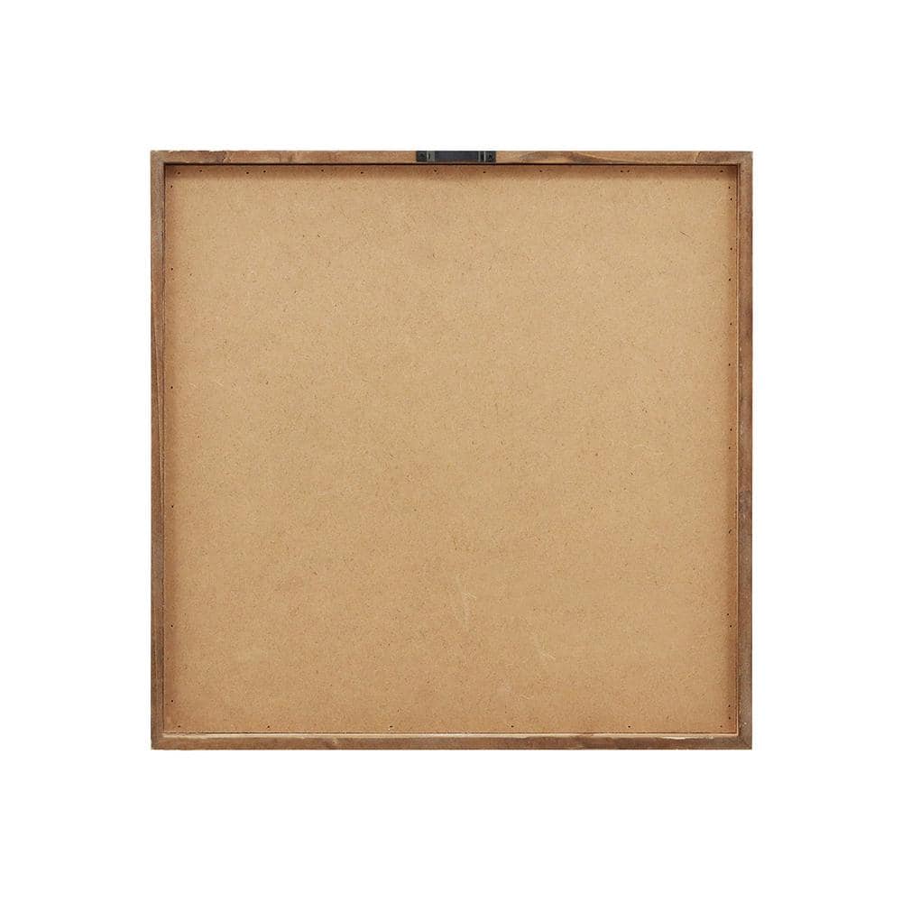 15.75 in. Brown Wood Framed Believe in The Magic of Christmas Wall Sign - Hercitys