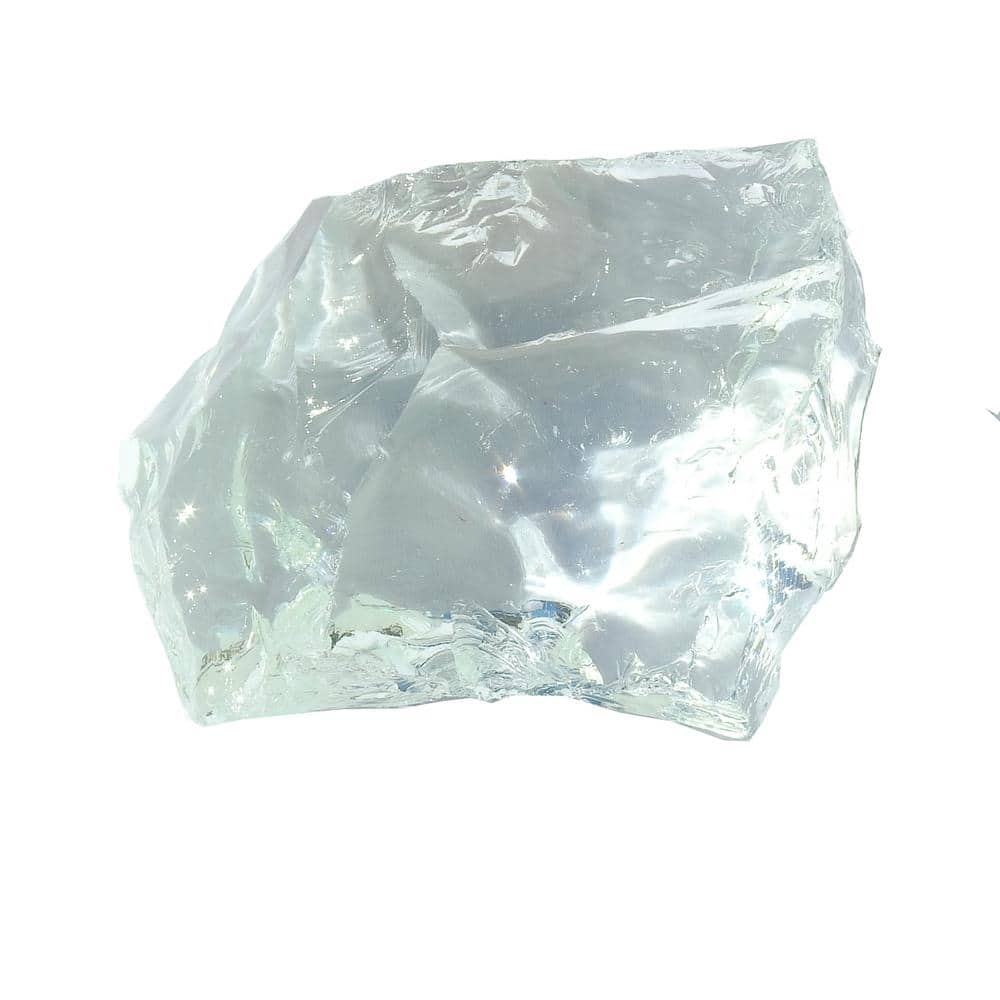 0.36 cu. ft. 2 in. to 4 in. Ice Clear Landscape Recycled Glass- 20 lbs. Bag - Hercitys