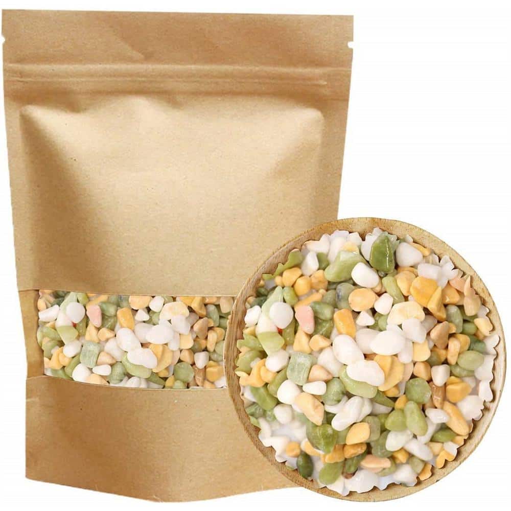 0.1 cu. ft. Multi-Colored 2.2 lbs. 0.2 in.-0.39 in. Size Extra Small Gravel - Hercitys