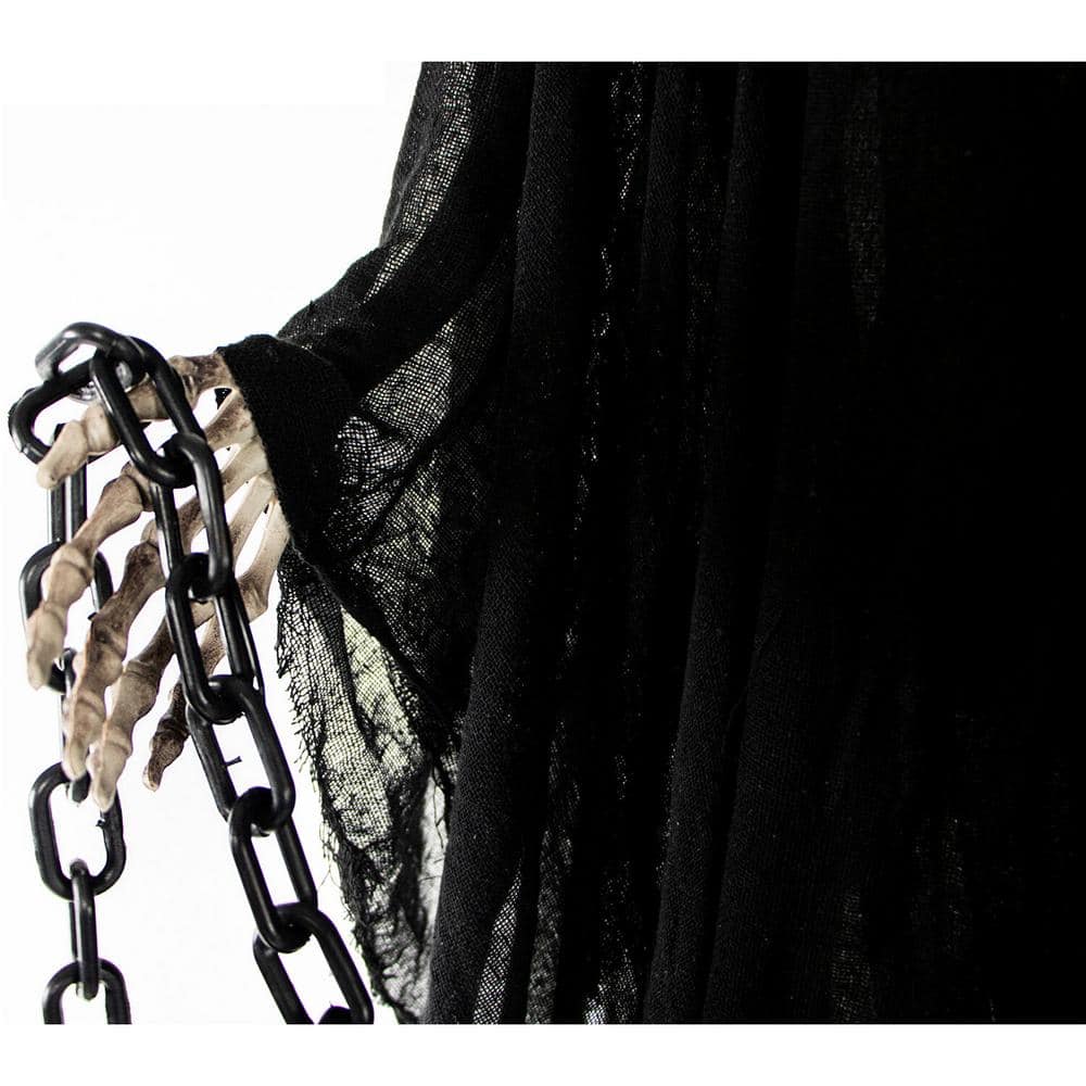 5.5 ft. Animatronic Grim Reaper Halloween Prop - Hercitys