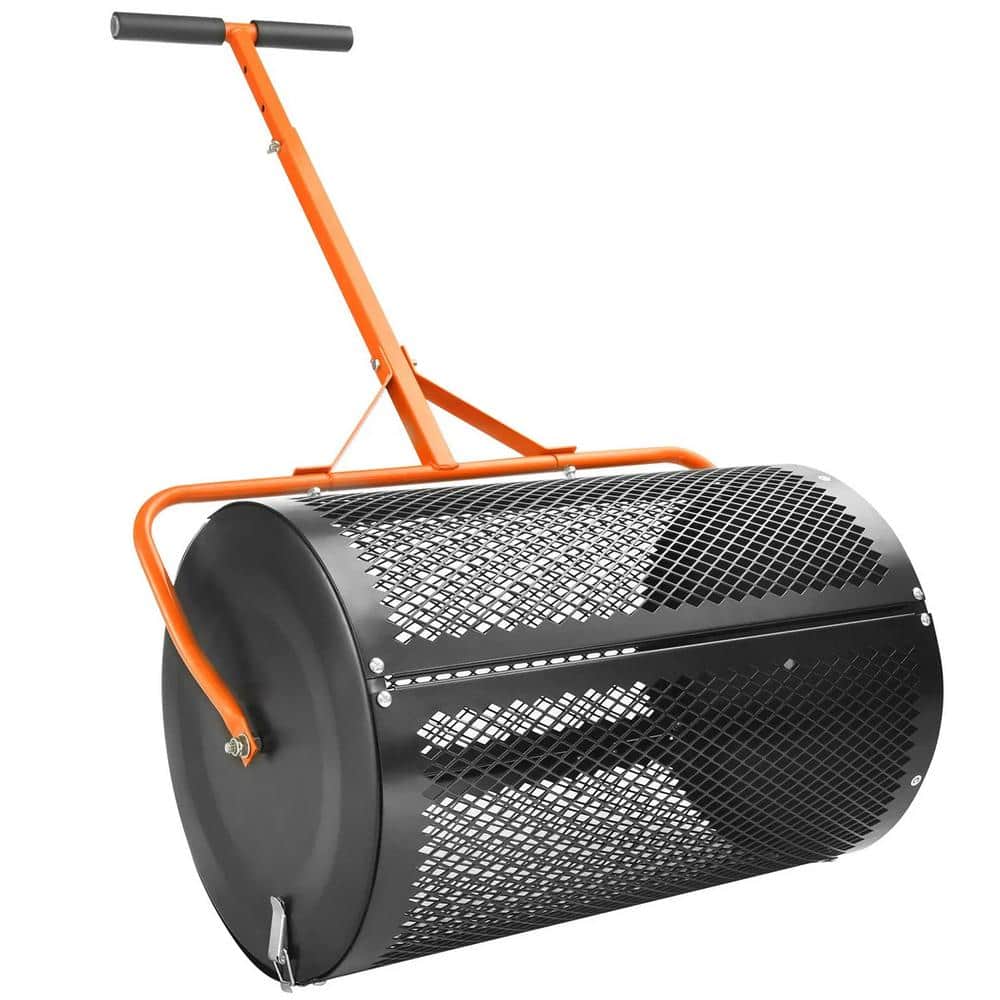 24 in. Height Adjustable Mulch Peat Moss Compost Spreader Multi-Purpose Yard Care Equipment - Hercitys