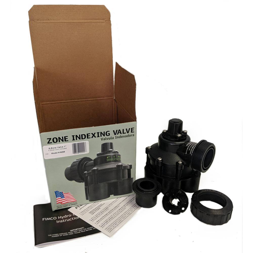 1 in. Mini 6 Outlet Indexing Valve with 5 and 6 Zone Cams - Hercitys
