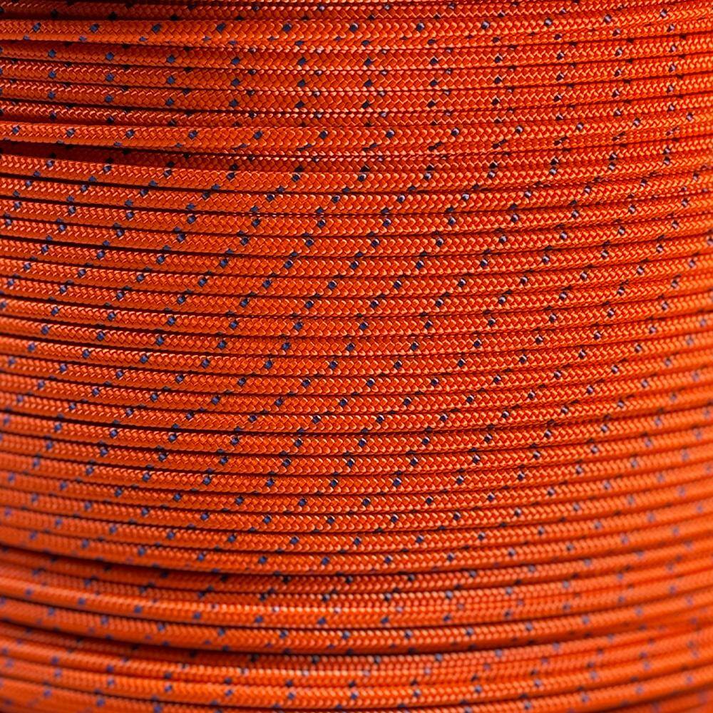 #5 (5/32 in. ) x 300 ft. Braided Starter Cord-Orange with Yellow Tracer Polyester Non-Wire Rope - Hercitys