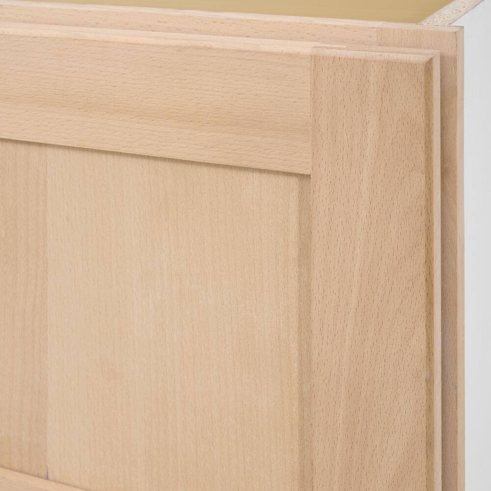33 in. W x 24 in. D x 12 in. H Ready to Assemble Wall Bridge Kitchen Cabinet in Unfinished with CLICKREADY Technology - Hercitys
