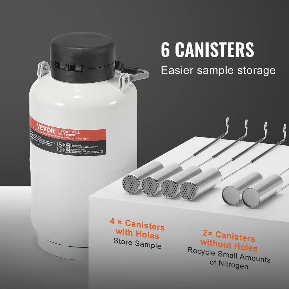 3L Liquid Nitrogen Container Aluminum Alloy Liquid Nitrogen Tank Static Cryogenic Container Liquid Nitrogen Container - Hercitys