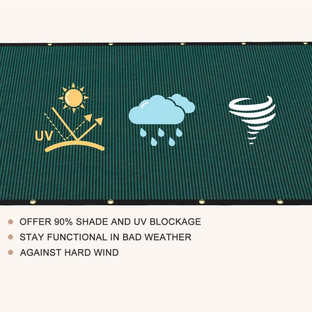 4 x 50 ft. Dark Green Privacy Screen Fence - Hercitys