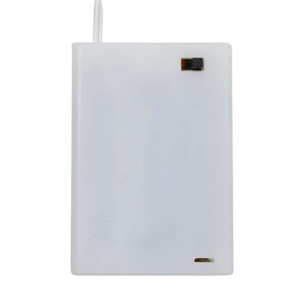 30 in. Battery Operated Pre-Lit LED Artificial Christmas Wreath with Multi-Lights in Snow White - Hercitys