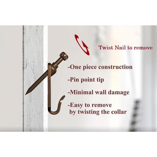 100 lb. Gallery Picture Hooks (50-Pack) - Hercitys