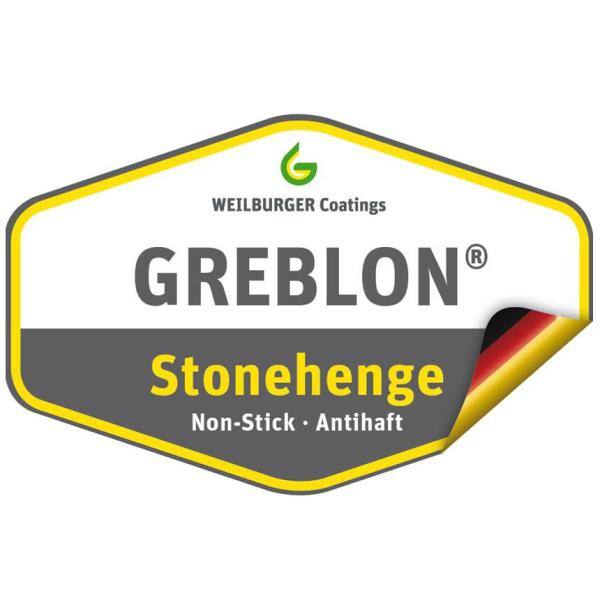 12 in. Stone Frying Pan with 100% APEO and PFOA-Free Stone-Derived Non-Stick Coating from Germany in Lava Black - Hercitys