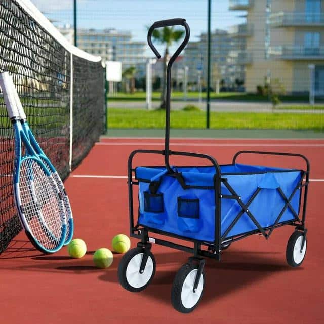 3 cu. ft. Steel Garden Cart, Blue - Hercitys