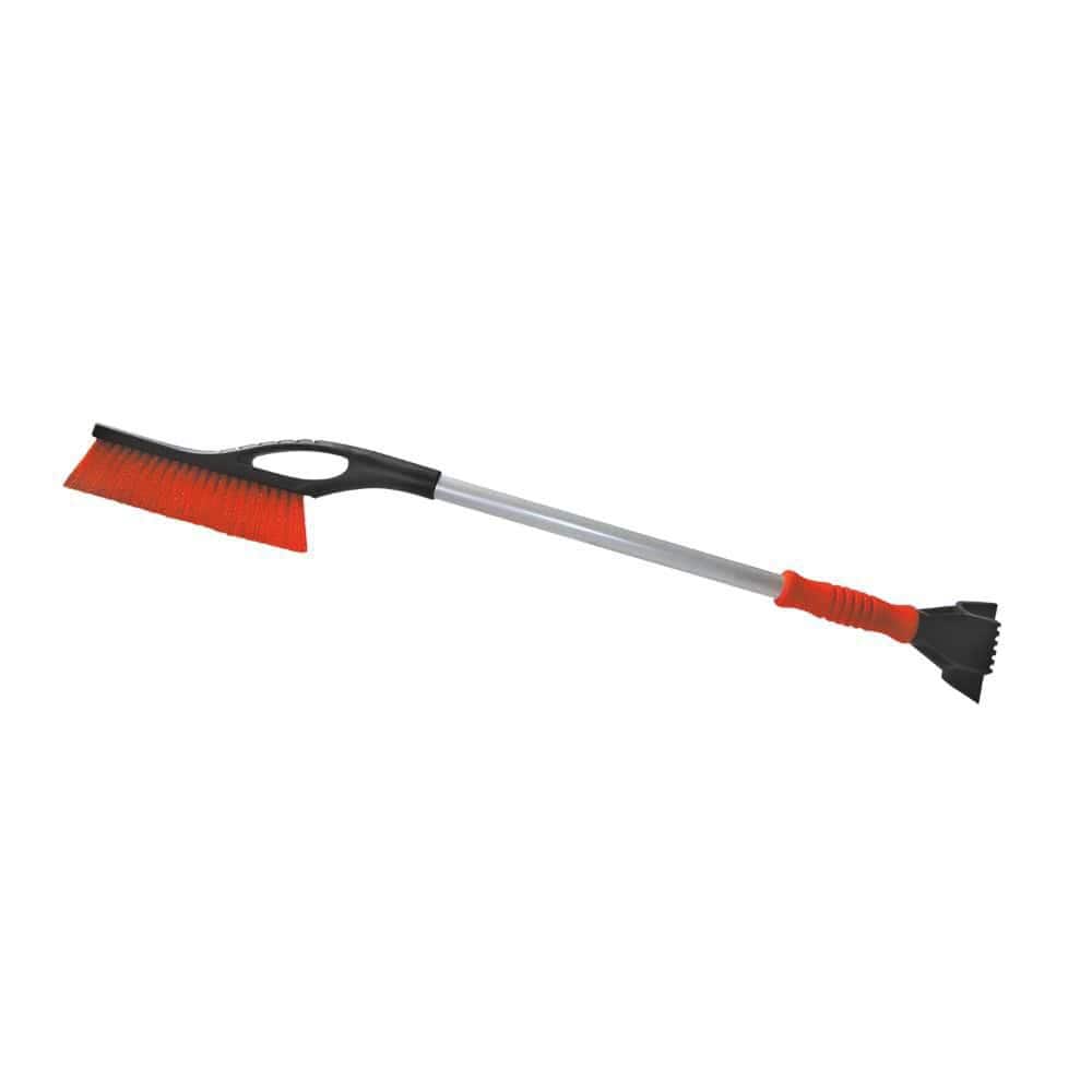 31 in. Plastic Handle Foam Comfort Grip-Snowbrush with Scraper - Hercitys