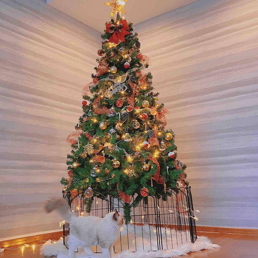 24 in. H x 13 in. L Metal Garden Fence, 10-Pack - Hercitys