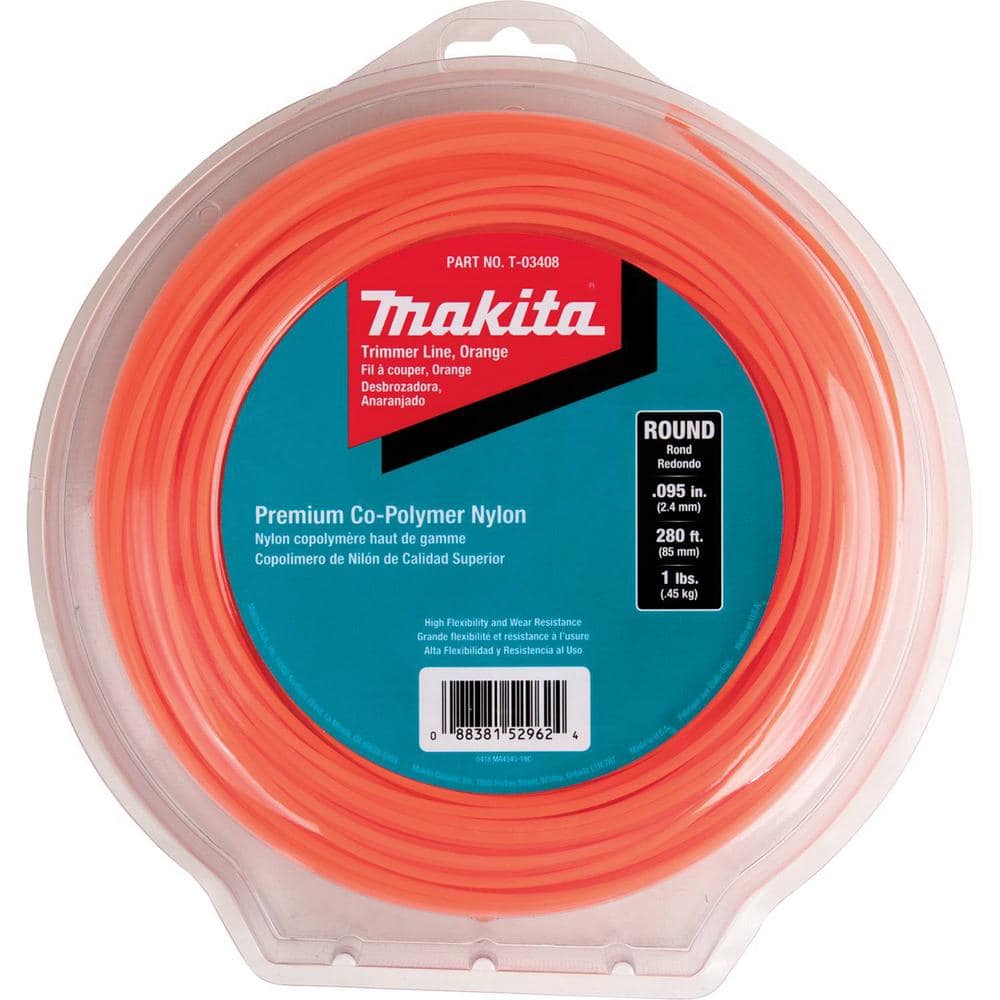 1 lbs. 0.095 in. x 280 ft. Round Trimmer Line in Orange - Hercitys