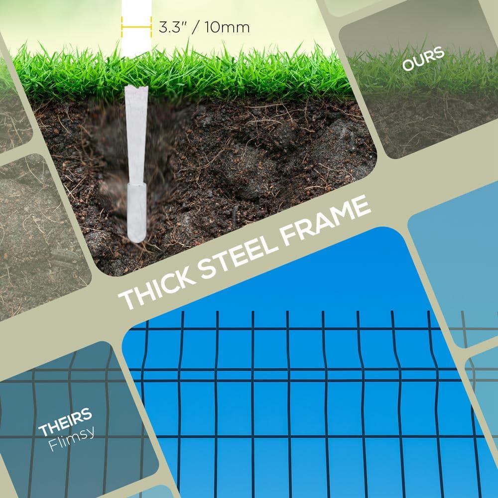 17.25 in. Steel Garden Fence - Hercitys