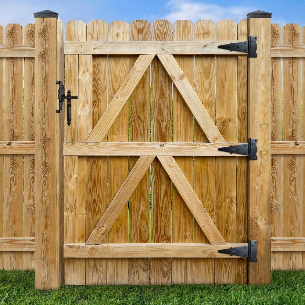 13 in. W x 10 in. H Black Heavy-Gauge Galvanized Steel Tee Hinge (24-Sets) - Hercitys